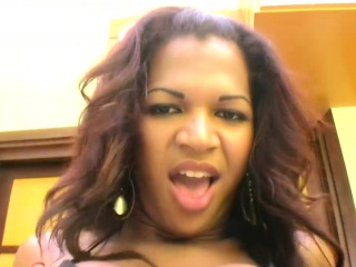 Dark skinned doll with balls in pink thongs jacks girly dick