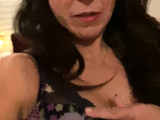 Milf brunette masturbating with toy ass