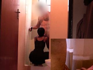 Shower sex with African ebony girlfriend