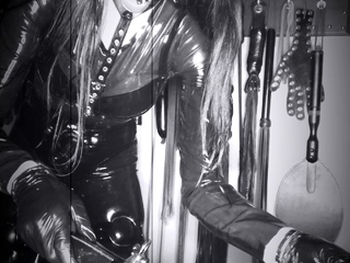 Femdom fetish mistresses fuck bdsm loser with strapon