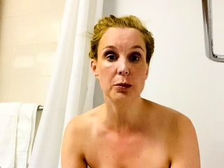 Amateur striptease and Solo masturbation