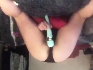 Clitoral massage with Hitachi