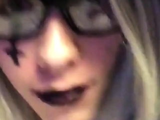 Emo Crossdresser Masturbating Solo