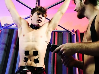 Dom Controls His Sub With Shock Torment