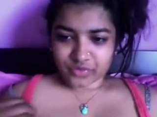 Young Indian Cutie Rubbing Her Clit...
