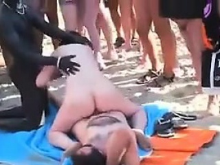 Horny People Fucking Out Beach...