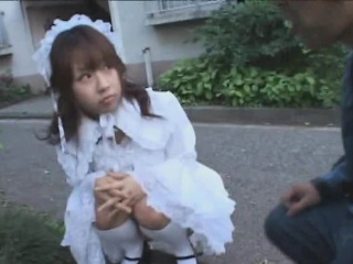 Innocent japanese teen in victorian dress fucks nasty