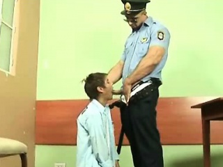 Cute though very bad boy fucked by brutal gay cop