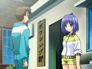 Innocent anime school babe seducing her...