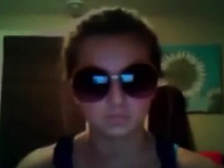 Naughty Teen Wearing Sunglasses...