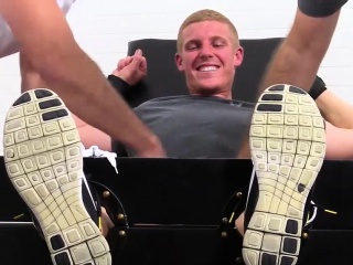 Sexy Conrad Hard As He Gets His Exposed Feet Tickled...