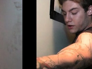 Blonde Gets Dick Gay Sucked On Gloryhole...