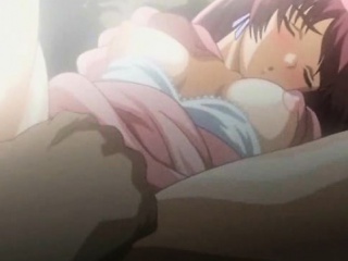Big boobed anime girl freting penis