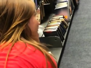 College Slut Emma Fucked In Library Doggy Style...