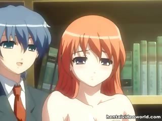 Hentai school girl sucks shemale until the cumshot