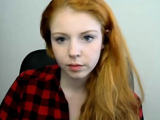 Emma redhead teen masturbates again...