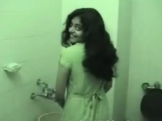 Young Indian Wife Taking Shower After...