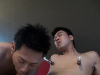 Anally Toyed Asian Twink...
