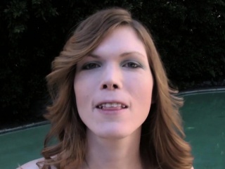 solo amateur trans fingers ass while jerking