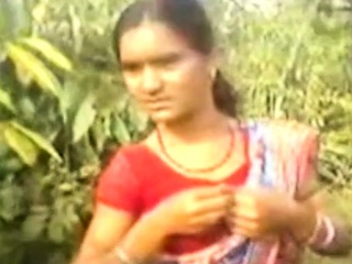 Indian Village Lady With Natural Outdoor Sex...