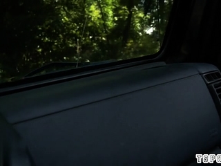 Hot shemale dildo and cumshot