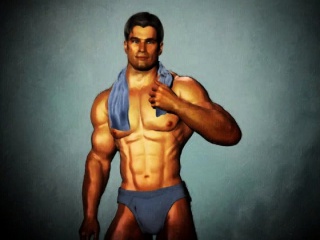 My kind of muscular 3d males...