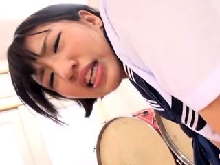 Japanese Beauty In A School Uniform Experiences Sexy Banging...