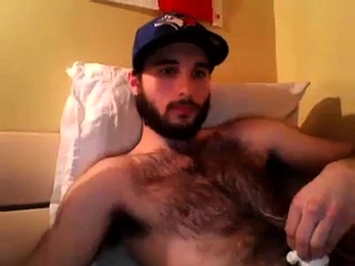 Hairy Chest Covered In Cum...