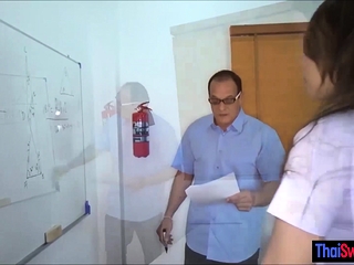 Thai students just love the teachers big cock