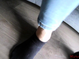 Femdom worship mistress kym socks and feet (pov)