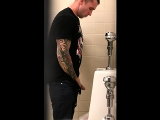 Spy cam urinal big cock...