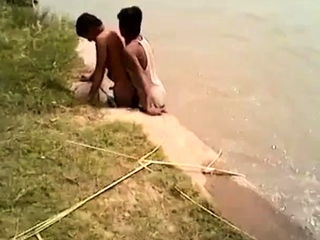 Indian Gay Fun Near River...