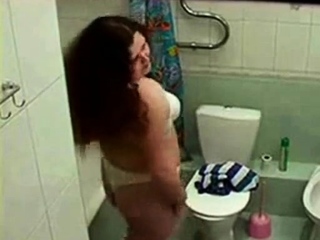 Hidden Cam Catches Not My Chubby In Bath Room...
