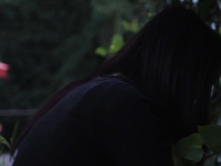 Brunette tgril Khloe Kay gags on a neighbors veiny cock