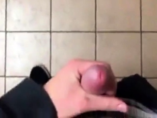He is fucked in the office toilet by his boss