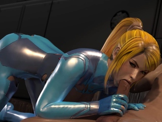 Naughty Samus Young Body Sucked And Rides On Huge...