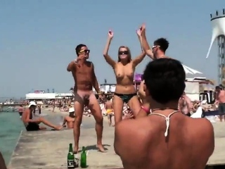 Naked guys beach...