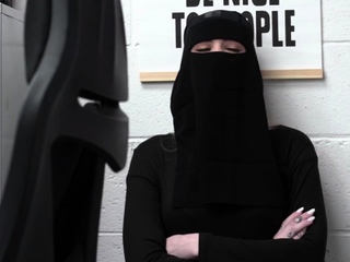 Muslim chick tried to conceal some stuff