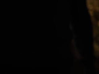 TBabe kneels and tries sucking dudes cock