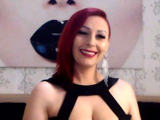 Redhead Lady Smoking On Webcam...