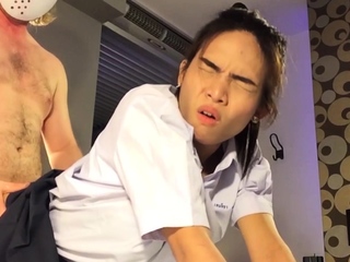 Cute Asian Ladyboy Sucked Big...