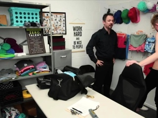Surprise anal sex at the guards office