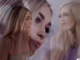 Busty shemale licks and fucks the pussy of her dance partner