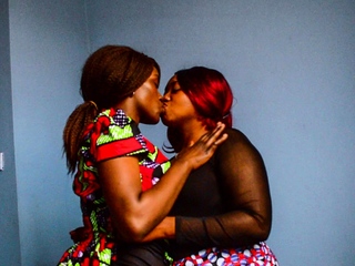 Nigerian Lesbian Hot Secret Makeout Affair...