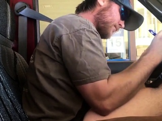 Horny Guy Bustin A Nut At The Bank Public Cum...