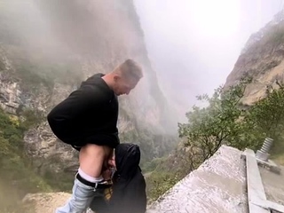 Fucking Outdoor In The Mountain With A Tiktok...