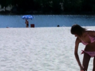 Voyeur catches multiple young nudist
