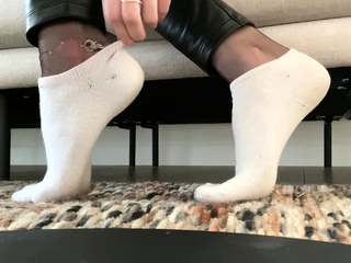 A nylon and foot fetish