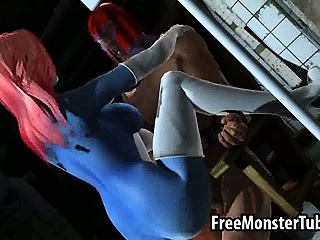 Sexy 3d Redhead Super Heroine Getting Fucked Hard...