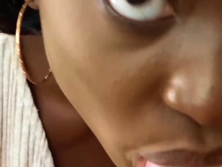 Beautiful Ebony Hot Babe Bless My Big Cock